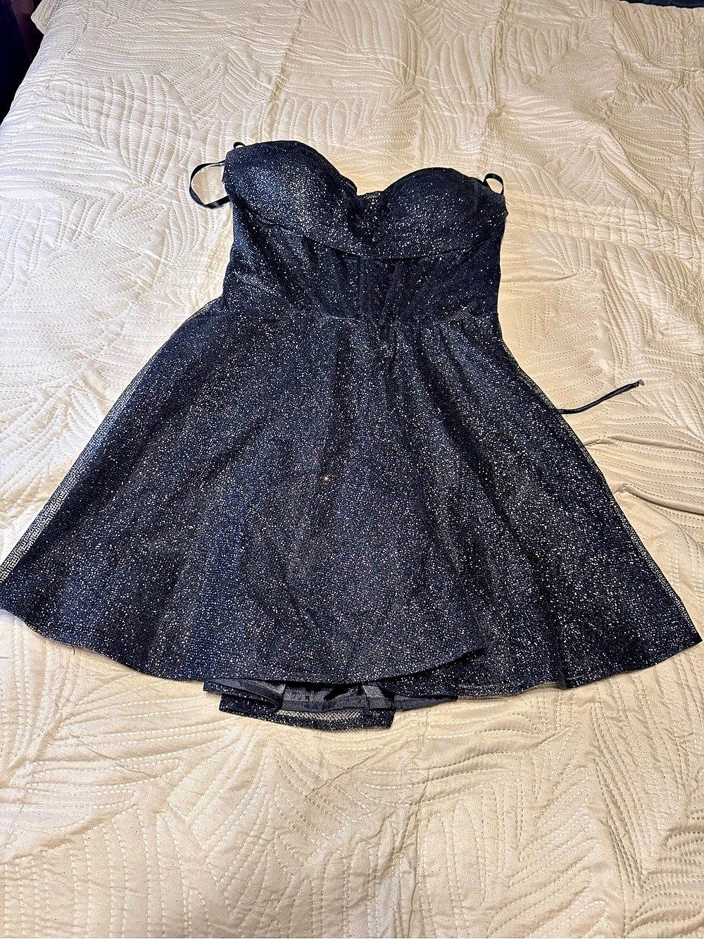 Lovers + Friends Black Glitter Mini Dress Size Small